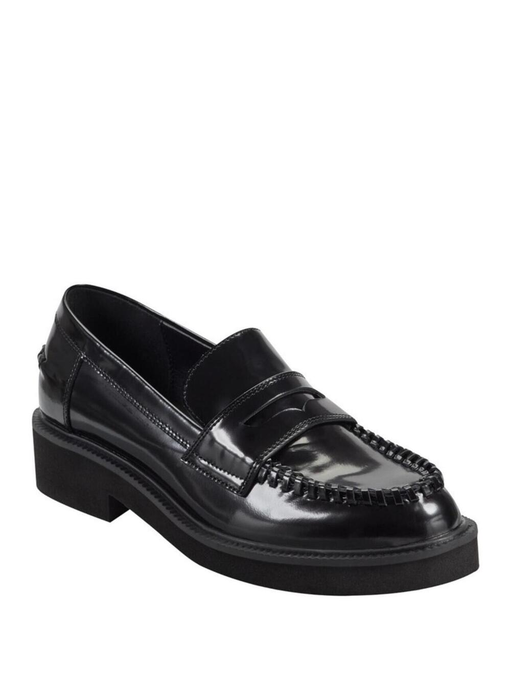 179$ Marc Fisher Ltd Dagman Casual Leather Slip On Loafers Women's Size 7 Black